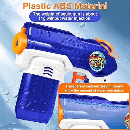 Stondino Water Guns for Kids Adults 3 Pack Squirt Guns 200CC Super Soaker Water Gun Pistol 20FT Range Water Blaster Water Toys for Summer Swimming Beach Water Fighting Toy for Boys Girls