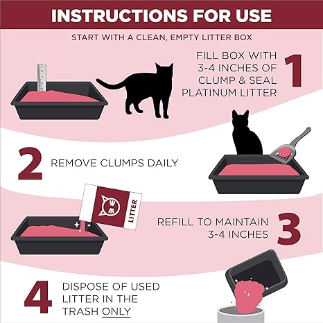 ARM  HAMMER Clump  Seal Platinum Cat Litter, Multi-Cat, 40 lbs (Pack of 1)