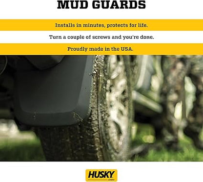 Husky Liners - Rear Mud Guards | 1999 - 2010 Ford F-350/F - 450 w/ Dual Rear Wheels, Rear Set - Black, 2 Pc. | 57451