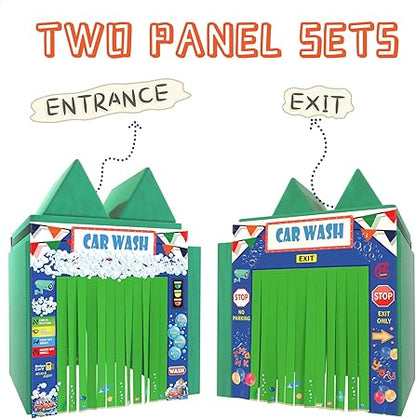 Play Panel for Kids Play Couch Foam Sofa Childrens Home Play Modular Couch (Sofa not Included) - Car Wash - Set of 2 (Entrance  Exit)