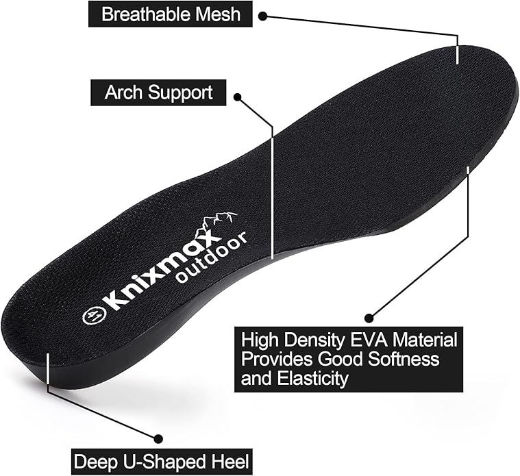 Cushioned Sports Insoles for Men Women Replacement Shoe Inserts for Plantar Fasciitis Flat Feet Comfort Sneakers Running Shoes Sole Insert Size 5-13