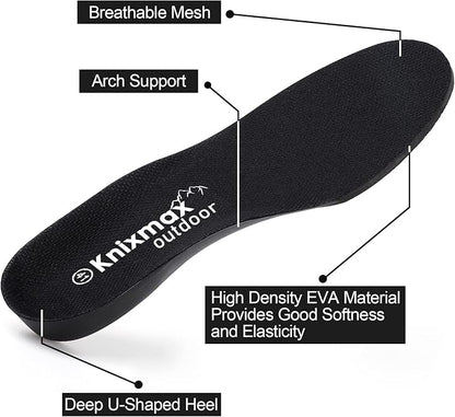 Cushioned Sports Insoles for Men Women Replacement Shoe Inserts for Plantar Fasciitis Flat Feet Comfort Sneakers Running Shoes Sole Insert Size 5-13