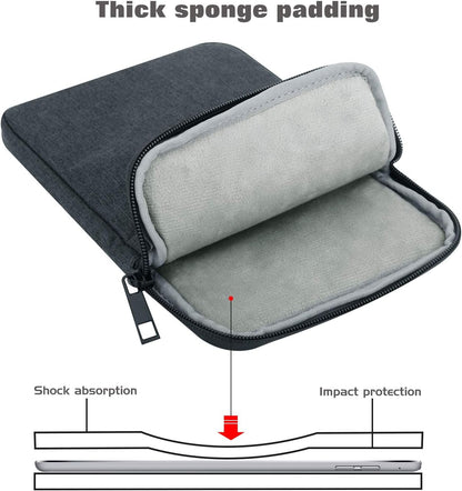 MoKo 9-11 Inch Tablet Sleeve Bag Carrying Case Fits New 11inch iPad Air M4, iPad A16 2025, iPad Pro 11 M4, Air 5/4/3, iPad 10/9/8th Gen, Tab S8/S9 11", Tablet Carrying Case, Space Gray Carrying Case, Space Gray