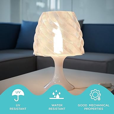 Polymaker PC Filament 1.75mm, Clear Polycarbonate Filament 1.75mm 1kg Cardboard Spool - PolyLite PC Filament Transparent, Strong & Tough & Heat Resistant 3D Printer Polycarbonate Filament 1.75