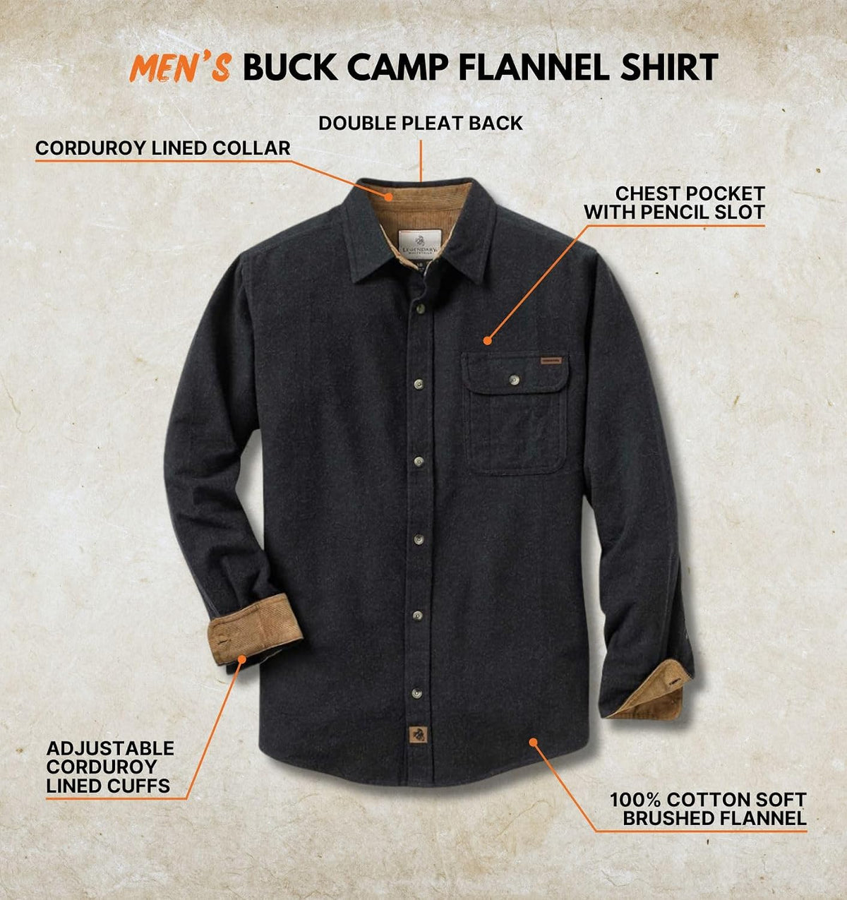 This soft, brushed cotton flannel shirt features a comfortable, stylish design and durable, pill-resistant fabric. Check it out on