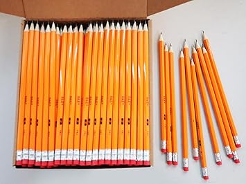 S  E TEACHER'S EDITION Woodcased 2 Pencils, Pre-sharpened, 2 HB Lead Bulk Box Pencil, Pencils No. 2, Yellow Pencils with Erasers, 200 Count