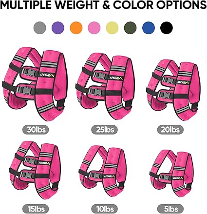 APEXUP Weighted Vest Men 5lbs10lbs15lbs20lbs25lbs30lbs Weights with Reflective Stripe, Weighted vest for Women Workout Equipment for Strength Training Running