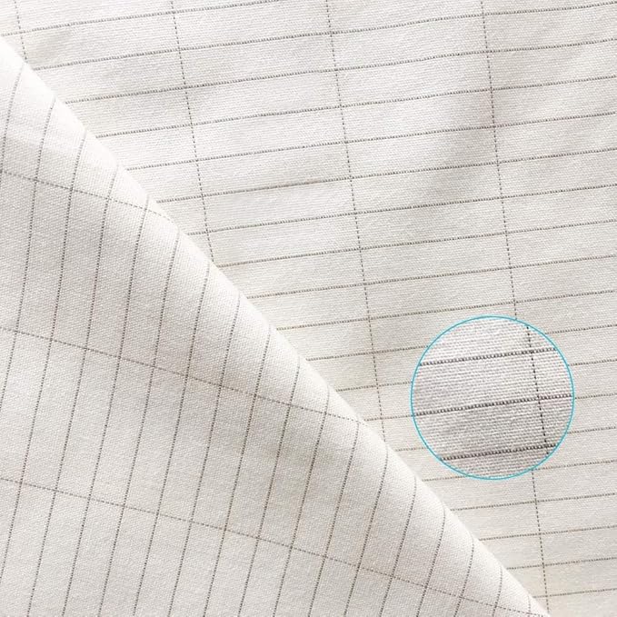 Grounding Sheet with Silver Fiber & Organic Cotton - Conductive with Grounding Cord, Grounding Keep Good Sleep, Natural Health (27x52 inch, White)
