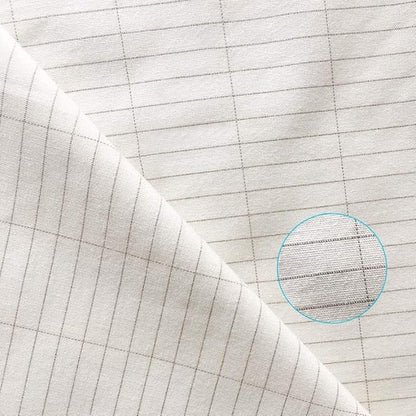 Grounding Sheet with Silver Fiber & Organic Cotton - Conductive with Grounding Cord, Grounding Keep Good Sleep, Natural Health (27x52 inch, White)
