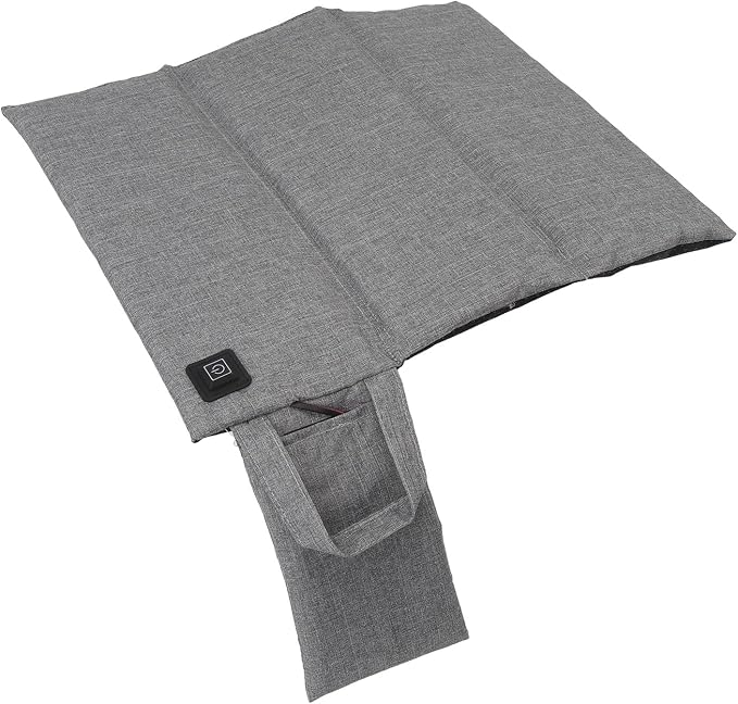 3 Temp Setting Heated Seat Cushion, Portable Fast Heating USB Power Seat Mats, Oxford Warm Pads, for Camping Fishing Hunting Stadium Travel Use