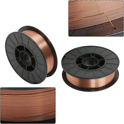 2 Spool 0.023 Inch Solid Mig Welding Wire 10 Pound Spool ER70S-6 Mild Steel Welding Wire (0.6 MM)
