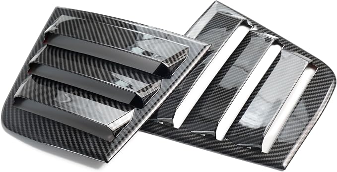 Naisec for Dodge Charger 2011-2023 Accessories Exterior Decoration Side Window Louvers Air Vent Scoop Shades Cover Trim ABS ?Carbon Fiber?