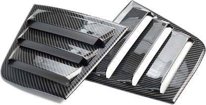 Naisec for Dodge Charger 2011-2023 Accessories Exterior Decoration Side Window Louvers Air Vent Scoop Shades Cover Trim ABS ?Carbon Fiber?