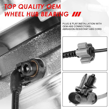 Auto Dynasty 515097 Front Bolt-In Wheel Bearing Hub Assembly Compatible with Chevy Silverado Tahoe GMC Sierra Cadillac Escalade RWD 07-14