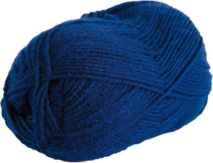 Knit Picks Brava Blue 100% Acrylic Sport Weight Soft Yarn for Knitting, Crocheting, Knitting Machine use, Light Weight Yarn for Baby Items (Solstice Heather)