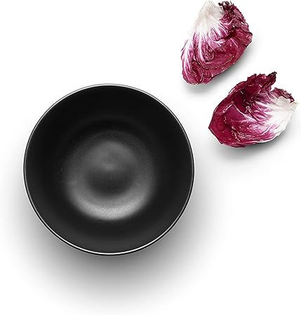 Eva Solo  Nordic Kitchen Bowl 2L Diameter 21 cm  Dishwasher  Microwave Safe  Black Stoneware  Danish Design  Functionality  Tools Kitchen Gadgets  Accessories