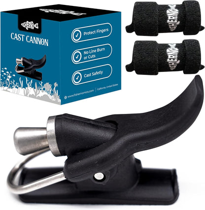 Fishernomics Cast Cannon Surf Fishing Trigger Aid – Bait Cannon Launcher, Protect Fingers & Hands, Durable Material for Smooth Casting – Easy to Use & Cast Farther