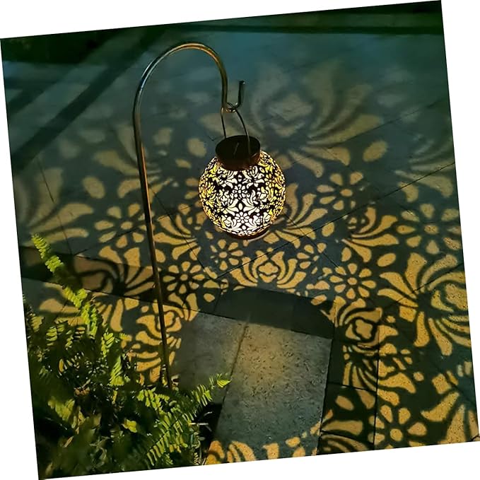 Uonlytech Decorative Hanging Lights Led Solar Lantern Solar Garden Light Outdoor Lights Led Outdoor Lamp