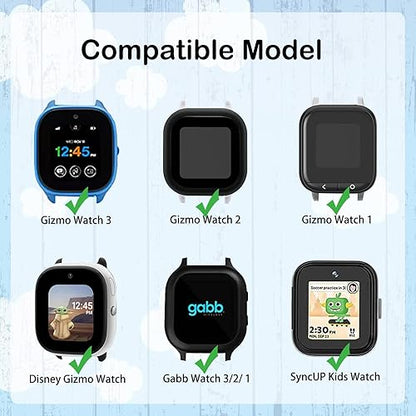 Braided Solo Loop Band Compatible with Gizmo Watch 3/2/1 Gabb Watch 3/2/1 SyncUP Watch Band,20mm Soft Adjustable Elastic Nylon Band,Magnetic Buckle,Small Size