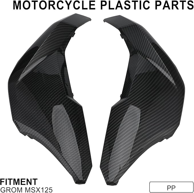 Motorcycle Front Fender Side Panel Tank Fairing Mudguard Kit Protector for Grom MSX 125 Boom Vader 125 BD 125 Grom Clone Carbon Fibre