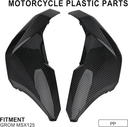 Motorcycle Front Fender Side Panel Tank Fairing Mudguard Kit Protector for Grom MSX 125 Boom Vader 125 BD 125 Grom Clone Carbon Fibre