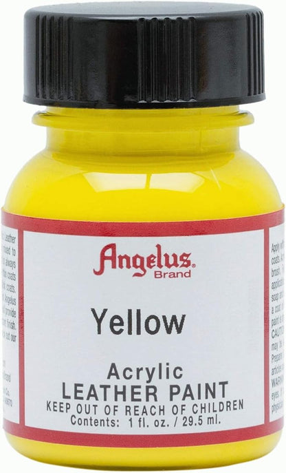 Angelus Acrylic Leather Paint, 1 oz, Yellow