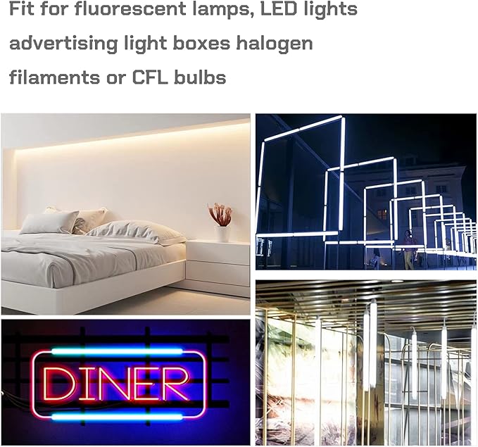 T5 T8 Extension Cords,4PCS Double End LED Lamp Connecting Wire,3-Prong Extended Power Cable Compatible with Integrated LED Tube Light,Under Cabinet Light,White