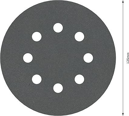 Bosch 2608605121 125Mm P400 5 PCE F355 Sanding Discs Stone Velcro 8 Hole