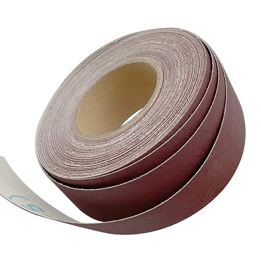 400 Grit Continuous Sandpaper Roll 1" x 26 Feet Emery Cloth Aluminium Oxide Abrasive Sandpaper Roll Drum Sander Sandpaper Rolls for Wood Furniture Finishing Metal Sanding Automotive Polishing