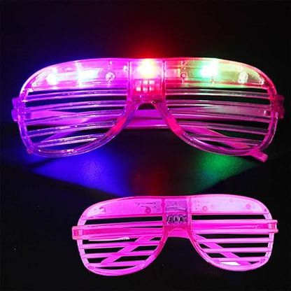 Led Party Glow Glasses Costumes Neon Flashing Plastic For Kids/Adult Dark Party Pool Party #3566z