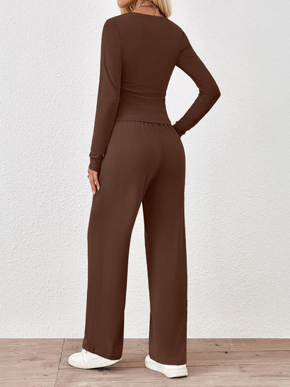 Trendy Queen 2 Piece Lounge Sets for Women Fall Outfits 2025 Fashion Two Piece Sweatsuits Business Casual Outfits Clothes