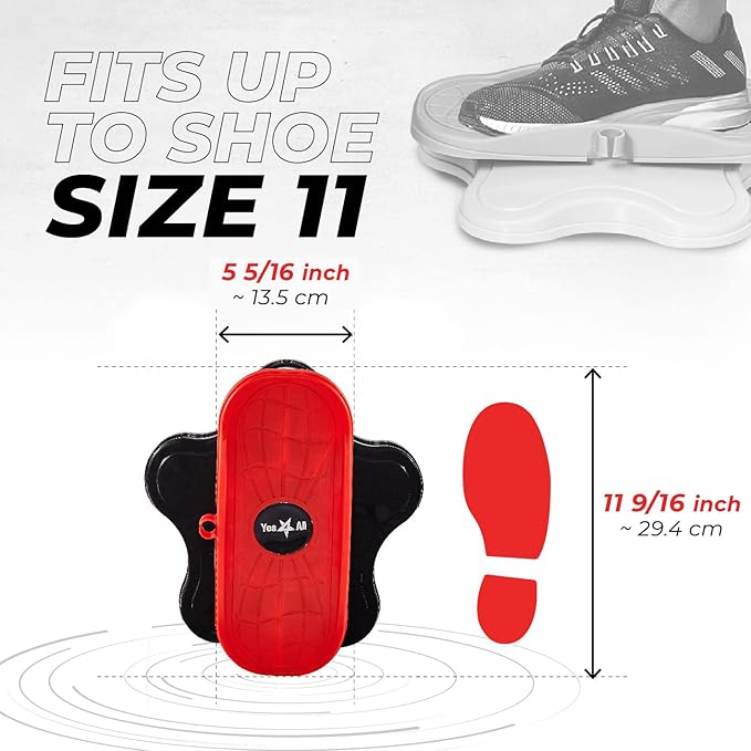 Yes4All Ab Twister Board, 15 inch XXL, Waist Twisting Disc,Twisting Stepper for Aerobic Exercise, Full Body Toning Workout, Noise-Free, 2pcs in a Box
