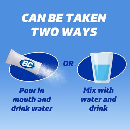 BC Powder Original Strength Pain Reliever, Aspirin Dissolve Packs, 50 Count