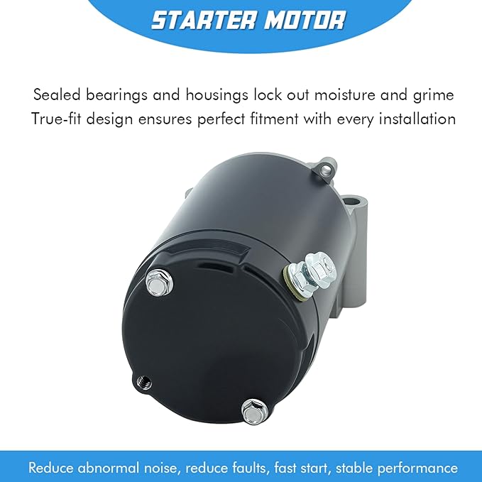 Starter Motor Replacement for John Deere Scotts Kohler 15-23 HP Sabre AM130407, AM132818, 25-098-04, 25-098-05, 25-098-06, 25-098-07, 2509804, 2509805, 2509806, 2509807