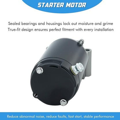 Starter Motor Replacement for John Deere Scotts Kohler 15-23 HP Sabre AM130407, AM132818, 25-098-04, 25-098-05, 25-098-06, 25-098-07, 2509804, 2509805, 2509806, 2509807