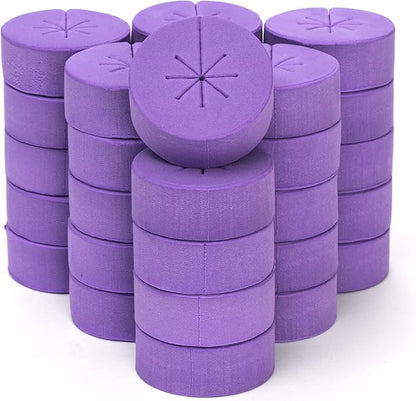 xGarden Neoprene Clone Collars - 30 Pack Cloning Collars, 2" Inch, Purple - DIY Foam Cloner Inserts for Net Pots, Hydroponics, Aeroponics