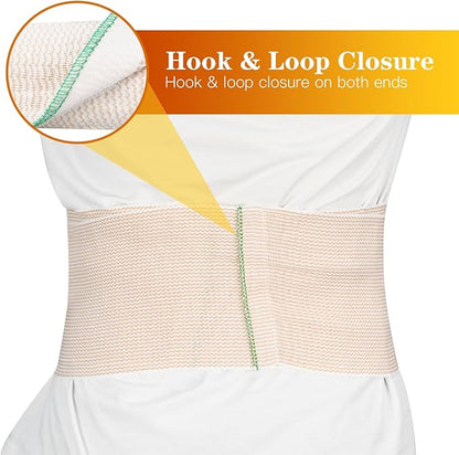 2 Pack 3" Premium Elastic Bandage Wrap, Reusable Hook and Loop Compression Wrap Bandage for Knees, Anks, Wrists, Legs, Body(2 Pack 3" Bandage)