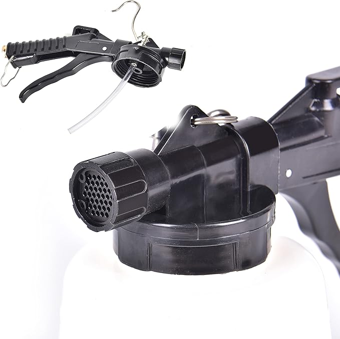 PONO 1-Liter Vacuum Brake Fluid Bleeder - Brake Bleeder kit - Hanging Hook and Locking Trigger Allows for Hands Free Operation