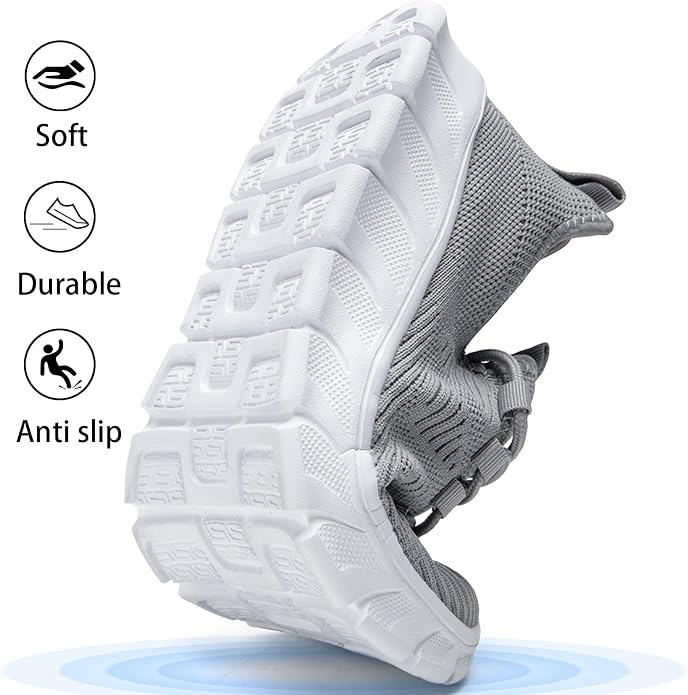 Size 12 EKRBXA Mens Running Shoes Tennis Shoes Walking Gym Sneakers Non Slip | Lightweight?Breathable Mesh?Casual?Workout?Slip on?Athletic?Comfortable Soft