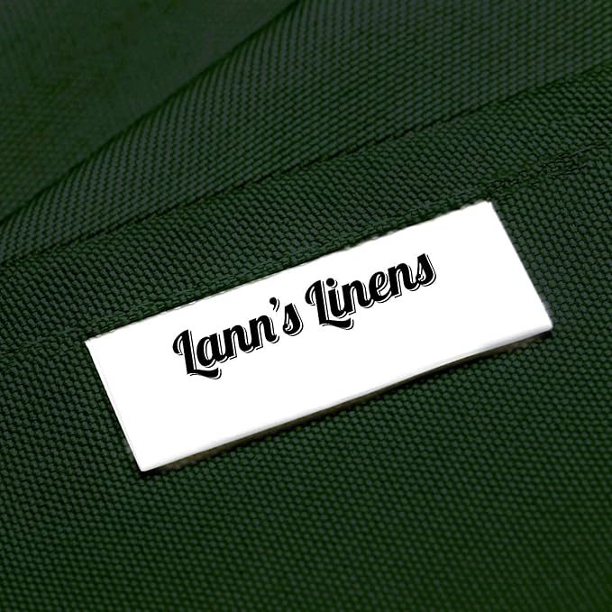 Lann's Linens - 70" Square Premium Tablecloth for WeddingBanquetRestaurant - Polyester Fabric Table Cloth - Hunter Green