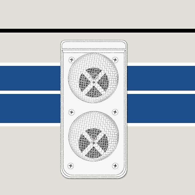 TOODOO 2 Pack Flying Insect Screen RV Furnace Vent Screen RV Water Heater Vent Cover 2.8 Inch Stainless Steel Mesh with Installation Tool