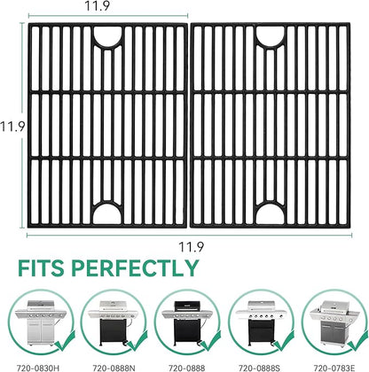 13 x 17 Cast Iron Cooking Grate for Nexgrill 4 Burner 720-0830H 720-0783E Expert 720-0789H 720-0789C, 5 Burner 720-0888N 720-0888S, 17 Inch Grids Replacement for Kenmore 41516106210 Uniflame GBC981