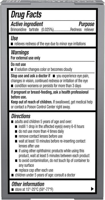 LUMIFY Redness Reliever Eye Drops, For Whiter  Brighter Looking Eyes, 0.25 Fl Oz (7.5 mL)