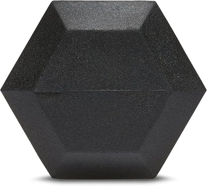 Basics Rubber Hex Dumbbell Hand Weight
