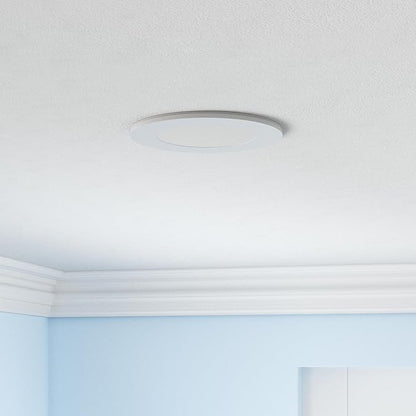 4 Inch LED Recessed Lights with Night Light - Canless Ultra Thin Wafer Downlight Pot Outdoor Exterior Soffit Lighting, Dimmable & 5 CCTSelectable, 9W, ETL & Energy Star, 2 Pack