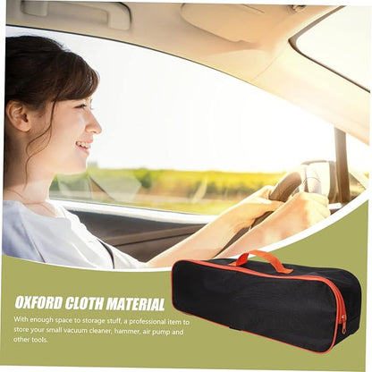 Veemoon Vacuum Cleaner Tool Bag, Car Tool Organizer Vacuum Cleaner Accessory Storage Bag Portable Vacuum Cleaner Case Black Auto Vacuum Cleaner Bag Multipurpose Storage Bag (16.5 * 5.5 Inch)