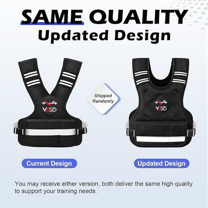 Adjustable Weighted Vest for Women Men 11-20lb Vest with 6 Ironsand Weights Body Weight Vest with Reflective Strip for Running Walking Strength Training Workouts