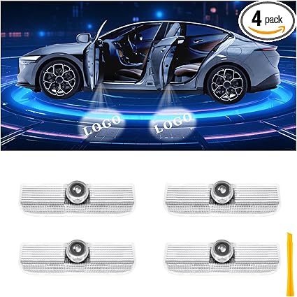Car Door Lights Logo Projector Puddle Lights Compatible with Nissan Altima Maxima Armada Pathfinder Titan Quest Terra Series Accessories, No Fade 4K-HD Car Welcome Lights(4 Pack)