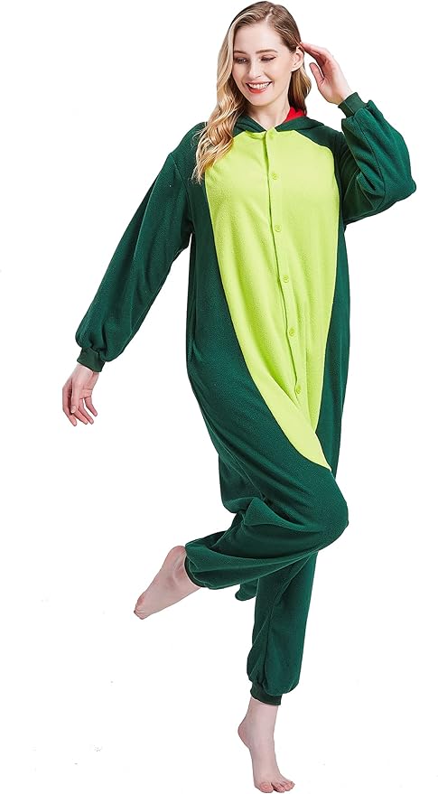 Adult Onesie Pajamas - Unisex Halloween Animal Costume Sleepwear for Men & Women - Comfy & Fun Cosplay Outfit