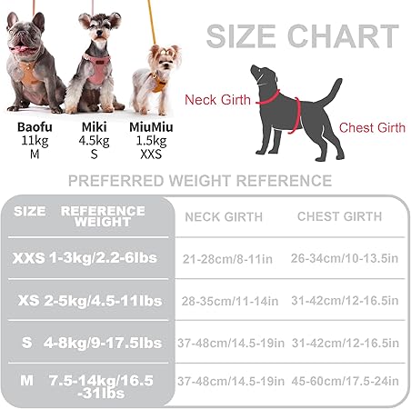 Puppytie No Pull xs Dog Harness with Multifunction Dog Leash,Soft Adjustable No Choke Escape Proof Pet Harness Vest,denimn Gray,xs